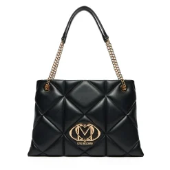 Shopping Bag Trapuntata LOVE MOSCHINO linea Embossed Nero