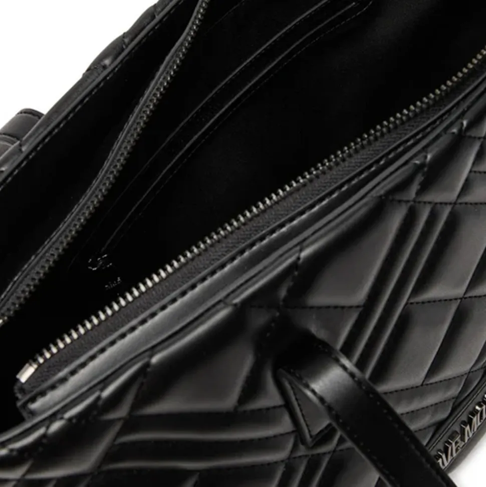 Shopping Bag Trapuntata LOVE MOSCHINO linea Quilted colore Nero con Logo Canna di Fucile JC4373