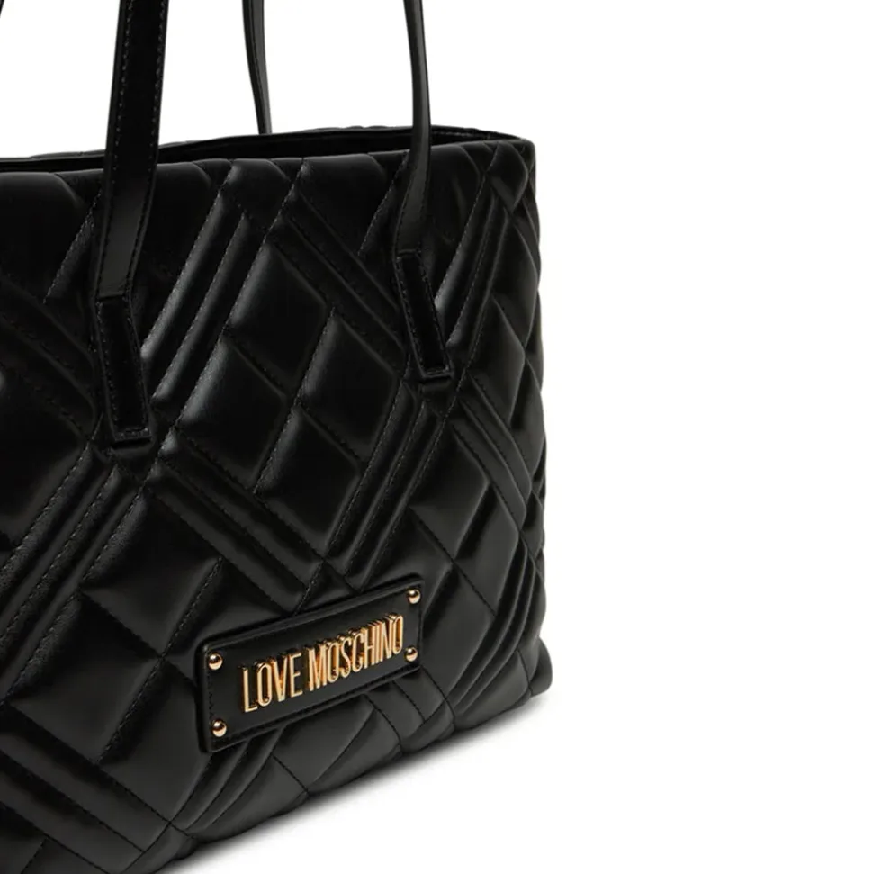 Shopping Bag Trapuntata LOVE MOSCHINO linea Quilted colore Nero JC4373