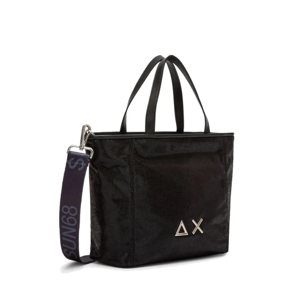 Shopping Bag XS SUN68 linea Jacqueline Glitter Nero