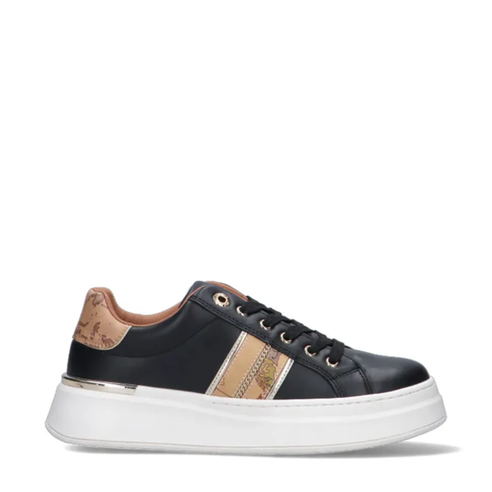 Sneakers 1A Classe Alviero Martini Nere con Dettaglio Laterale Geo Classic 1983