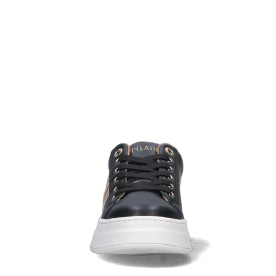 Sneakers 1A Classe Alviero Martini Nere con Dettaglio Laterale Geo Classic 1983