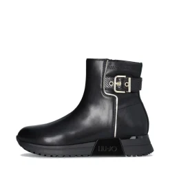 Sneakers Boots LIU JO Kiss 802 Nero con Inserto Stretch e Fibbia Logata