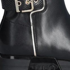Sneakers Boots LIU JO Kiss 802 Nero con Inserto Stretch e Fibbia Logata