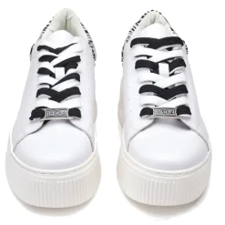 Sneakers Donna CULT Perry 4418 in Pelle Colore White - Zebra