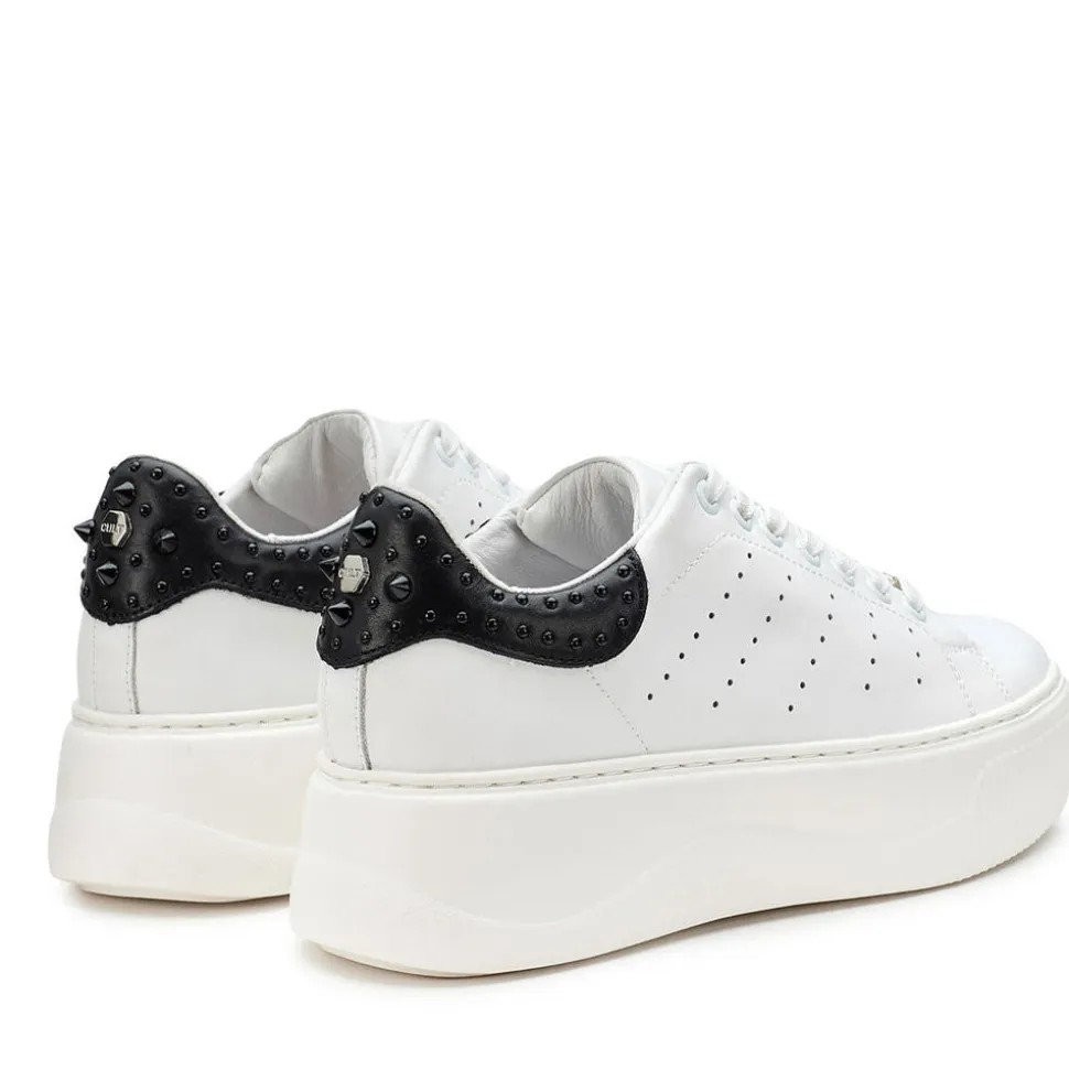 Sneakers Donna CULT Perry 4236 in Pelle Colore White - Black