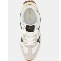 Sneakers Donna GUESS Colore White - Brown Linea Luckei