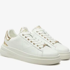 Sneakers Donna GUESS in Pelle Colore White - Gold Linea Elbina