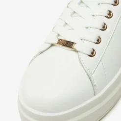 Sneakers Donna GUESS in Pelle Colore White - Gold Linea Elbina