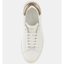 Sneakers Donna GUESS in Pelle Colore White - Beige Linea Elbina
