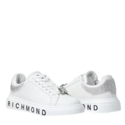 Sneakers Donna JOHN RICHMOND in Pelle Bianca con Strass 27203