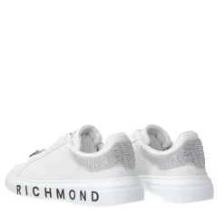 Sneakers Donna JOHN RICHMOND in Pelle Bianca con Strass 27203