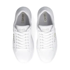 Sneakers Donna LIU JO Cleo 20 in Pelle Bianca con Borchie