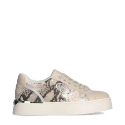 Sneakers Donna LIU JO Pretty 06 Beige con Inserti stampa Pitone