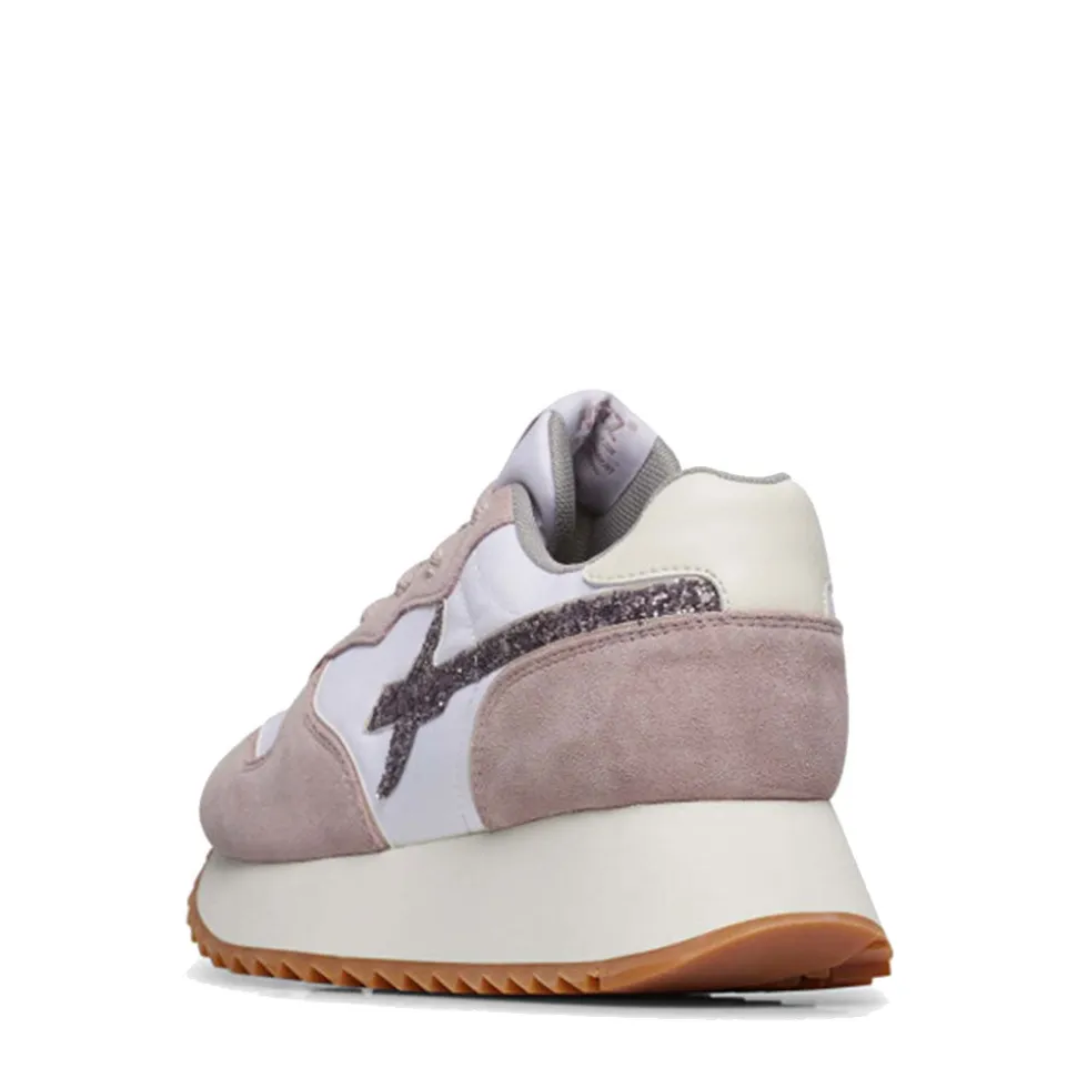 Sneakers Donna W6YZ Jet-W. in Tessuto Tecnico e Suede Shadow Grey e White