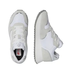 Sneakers Donna W6YZ Jet-W. in Tessuto Tecnico e Suede White e Silver