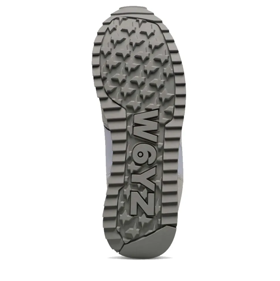 Sneakers Donna W6YZ Jet-W. in Tessuto Tecnico e Suede White e Silver