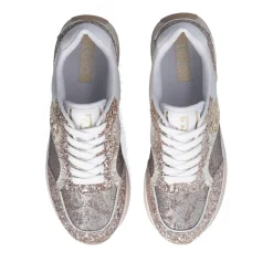 Sneakers Platform Donna LIU JO Maxi Wonder 73 Full Glitter e Inserti in Lurex Gold