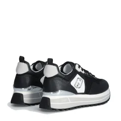 Sneakers Platform Donna LIU JO Maxi Wonder 01 in Pelle e Mesh Black