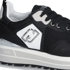 Sneakers Platform Donna LIU JO Maxi Wonder 01 in Pelle e Mesh Black