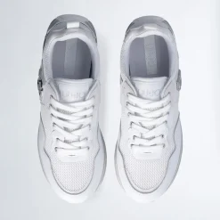 Sneakers Platform Donna LIU JO Maxi Wonder 01 in Pelle e Mesh White