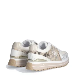Sneakers Platform Donna LIU JO Maxi Wonder 87 in Pelle e Mesh stampa Pitone