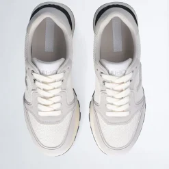 Sneakers Platform LIU JO Amazing 25 in Suede e Brighty Mesh Off White