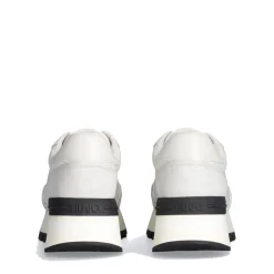 Sneakers Platform LIU JO Amazing 25 in Suede e Brighty Mesh Off White