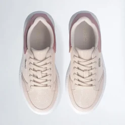 Sneakers Platform LIU JO Babol 03 in Shiny Mesh Beige
