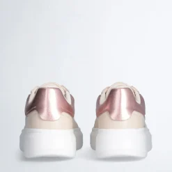 Sneakers Platform LIU JO Babol 03 in Shiny Mesh Beige
