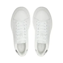 Sneakers Platform LIU JO Babol 01 in Pelle Bianca con Inserti Silver