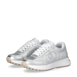 Sneakers Running Donna LIU JO Lolo 18 in Tessuto Metallizzato Silver