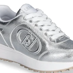 Sneakers Running Donna LIU JO Lolo 18 in Tessuto Metallizzato Silver