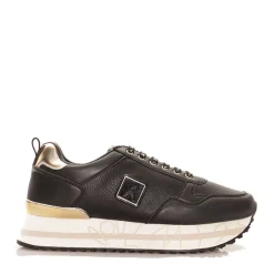 Sneakers Running PATRIZIA PEPE Girl linea Micro Running colore Nero e Platino