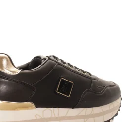 Sneakers Running PATRIZIA PEPE Girl linea Micro Running colore Nero e Platino