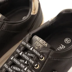 Sneakers Running PATRIZIA PEPE Girl linea Micro Running colore Nero e Platino