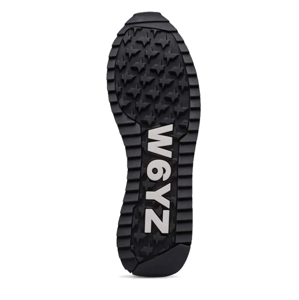 Sneakers Uomo W6YZ Jet-M. in Tessuto Tecnico e Suede colore Beige Navy e Stone