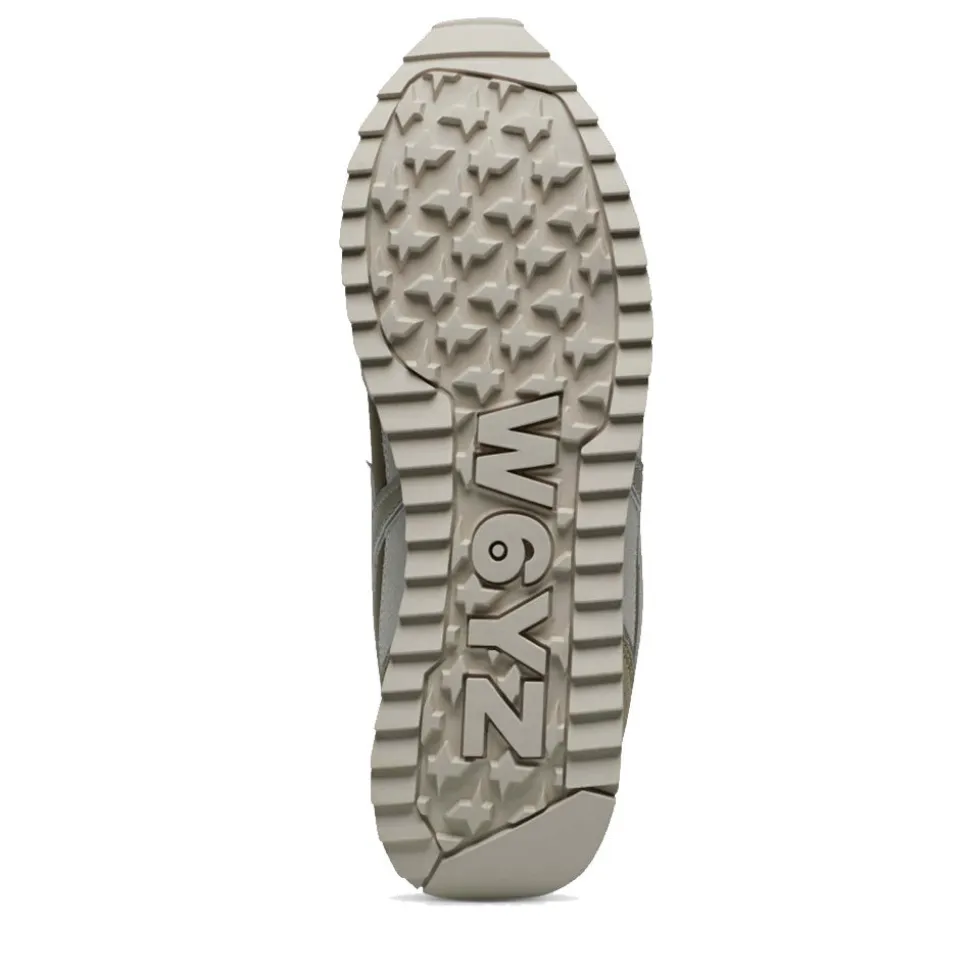 Sneakers Uomo W6YZ Jet-M. in Tessuto Tecnico e Suede colore White Militare e Stone