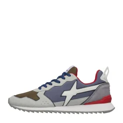 Sneakers Uomo W6YZ Jet-M. in Tessuto Tecnico e Suede colore White Militare e Dust