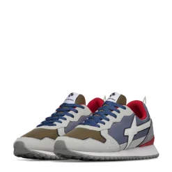 Sneakers Uomo W6YZ Jet-M. in Tessuto Tecnico e Suede colore White Militare e Dust