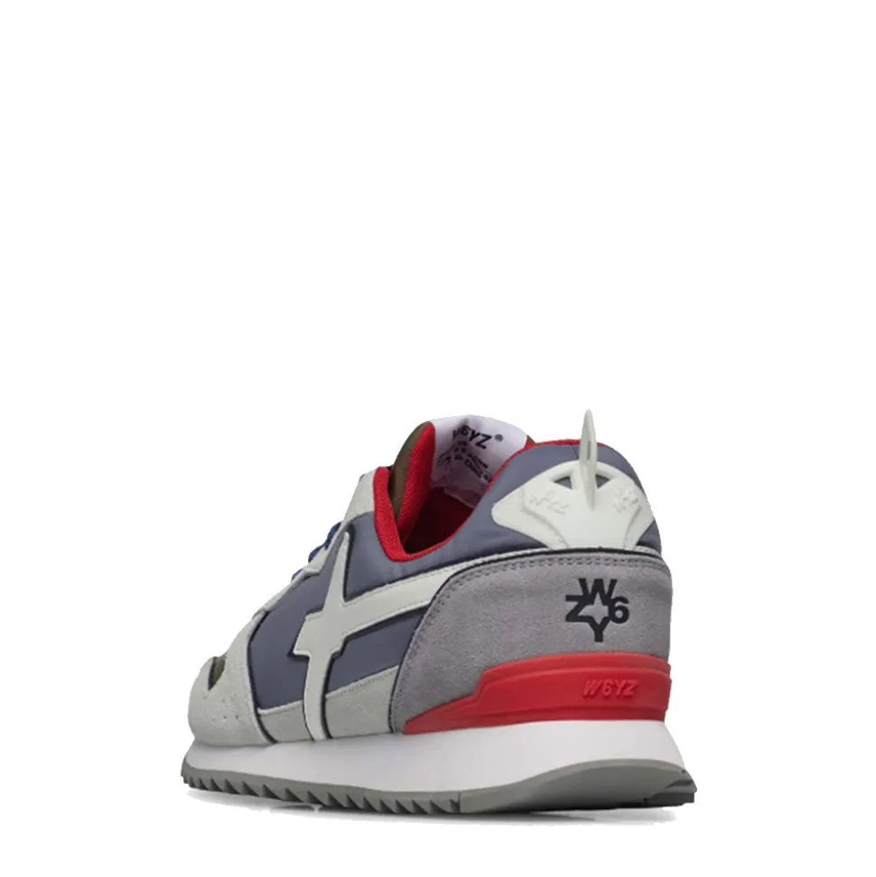 Sneakers Uomo W6YZ Jet-M. in Tessuto Tecnico e Suede colore White Militare e Dust