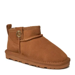 Stivaletti Imbottiti PATRIZIA PEPE Girl linea Flygg in Pelle Scamosciata color Cammello