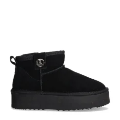 Stivaletti Platform Imbottiti PATRIZIA PEPE Girl linea Flygg in Pelle Scamosciata Nera