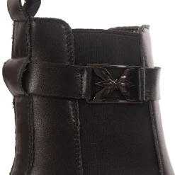 Stivaletto PATRIZIA PEPE linea Light Fly in Eco Vitello Nero con Logo Canna di Fucile