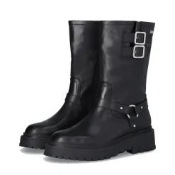 Stivali Donna LIU JO Rumi 26 Biker Boots in Pelle Nera