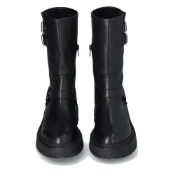 Stivali Donna LIU JO Rumi 26 Biker Boots in Pelle Nera