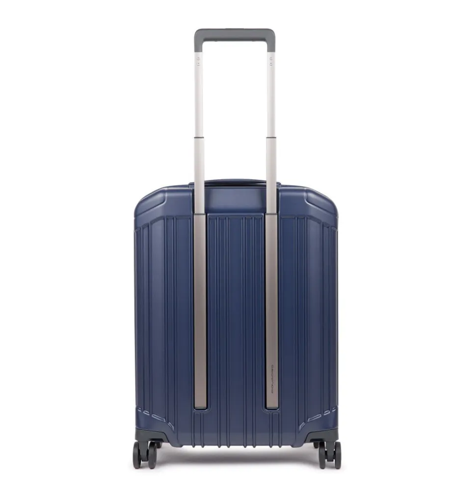 Trolley cabina PIQUADRO Rigido Ultra Slim con 4 Ruote Colore Blu Opaco Linea PQ-Light - BV4425PQL