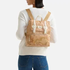 Zaino Donna 1A Classe Alviero Martini linea Social Fusion Geo Classic e Avorio LC03