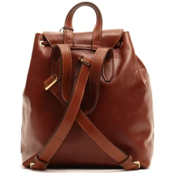 Zaino Donna con Pattina THE BRIDGE in Pelle Marrone linea Basic