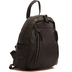 Zaino Donna GIANNI CONTI in Pelle Liscia Nera